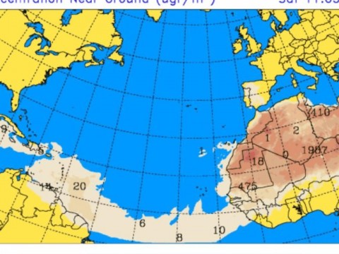 Vaguada generar&aacute; aguaceros en varias localidades, pero sigue el calor por el polvo del Sahara