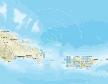 Temblor de 5.4 estremeci&oacute; zonas de RD: epicentro fue en el Atl&aacute;ntico
