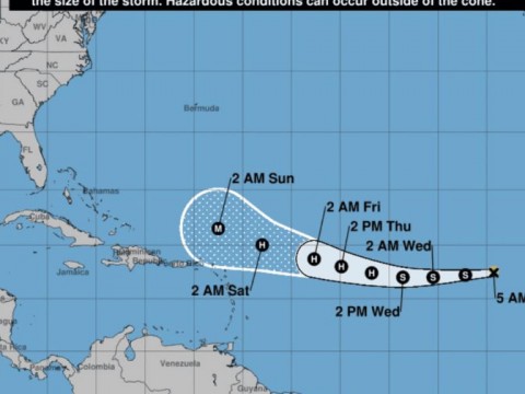 Vaticinan que la tormenta Erin se fortalecer&aacute; y se convertir&aacute; en hurac&aacute;n en los pr&oacute;ximos d&iacute;as