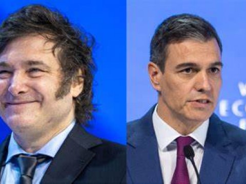 Milei y S&aacute;nchez, dos modelos contrapuestos en Davos
