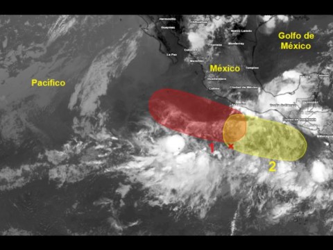 Se forma tormenta tropical Adri&aacute;n en Pac&iacute;fico mexicano