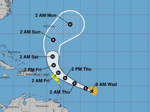 La tormenta tropical Jerry se fortalece en el Atl&aacute;ntico: por ahora no representa peligro para RD
