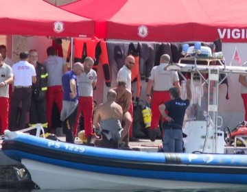Aumentan a cinco los cad&aacute;veres recuperados del yate hundido en Sicilia