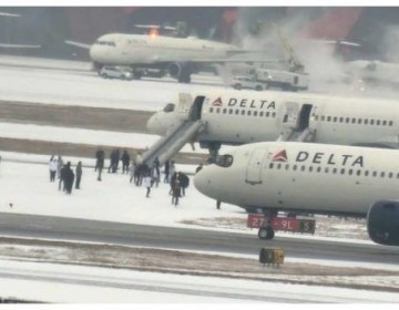 Al menos cuatro heridos despu&eacute;s de que un vuelo de Delta abortara su despegue en Atlanta