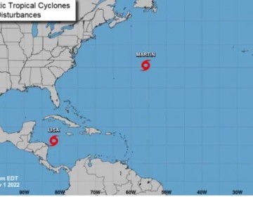 La tormenta tropical Martin se suma a Lisa en la cuenca del Atl&aacute;ntico