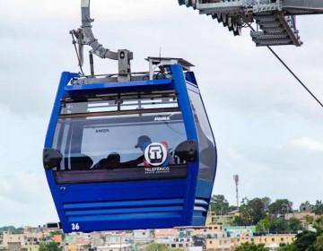 Suspenden servicio del telef&eacute;rico de Santo Domingo por tormenta Franklin