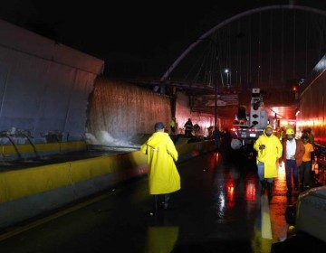 Cierran t&uacute;neles en Santo Domingo por derrumbe en la 27 de Febrero
